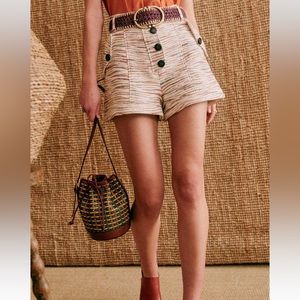 Sézane KENAN shorts - size 10 - worn once & comes with belt!